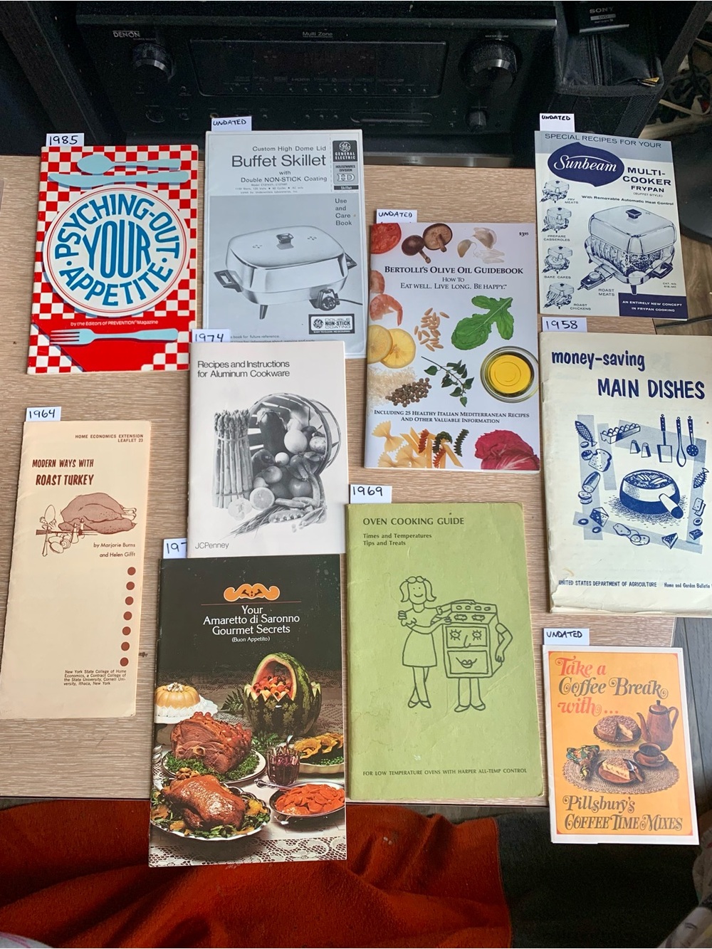 Ten Vintage Cookbook Lot